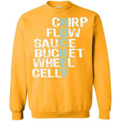 Eat Sleep Hockey Flow Celly Sauce Bucket Flow Wheel Shirt Gold