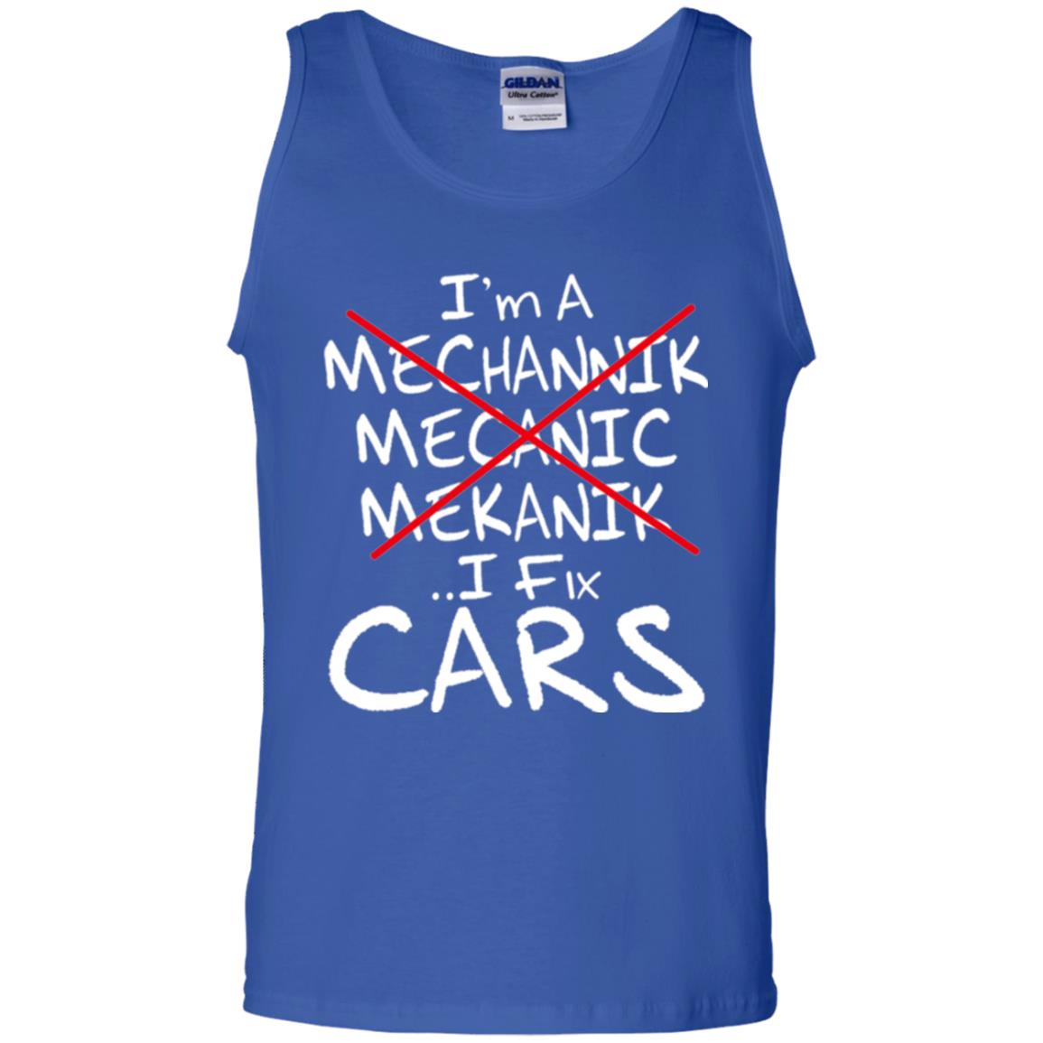 Mechanic T-shirt I Fix Cars Royal
