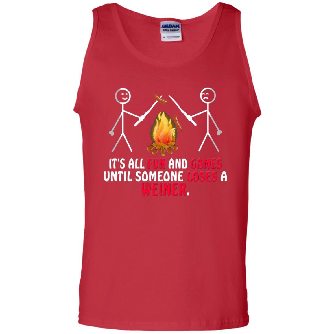 Camper T-shirt It's All Fun And Games Red