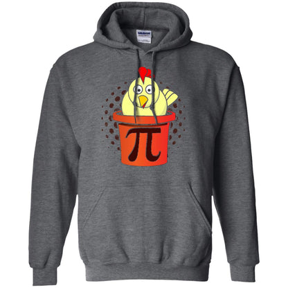 Chicken Pot Pi Funny Math T-shirt Dark Heather