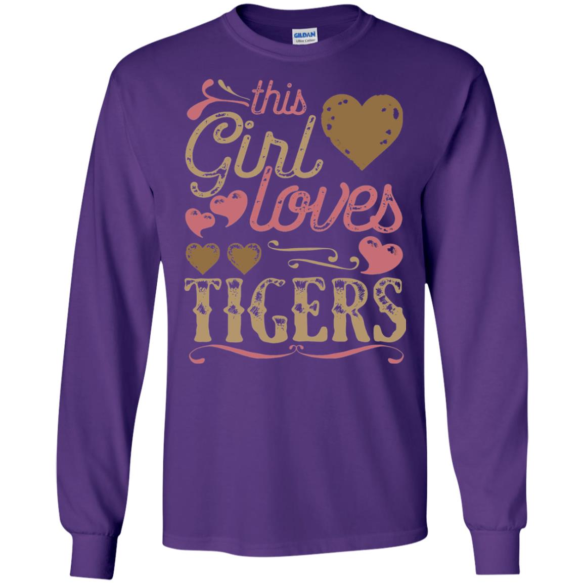 Tigers Shirt This Girls Love Tiger Purple
