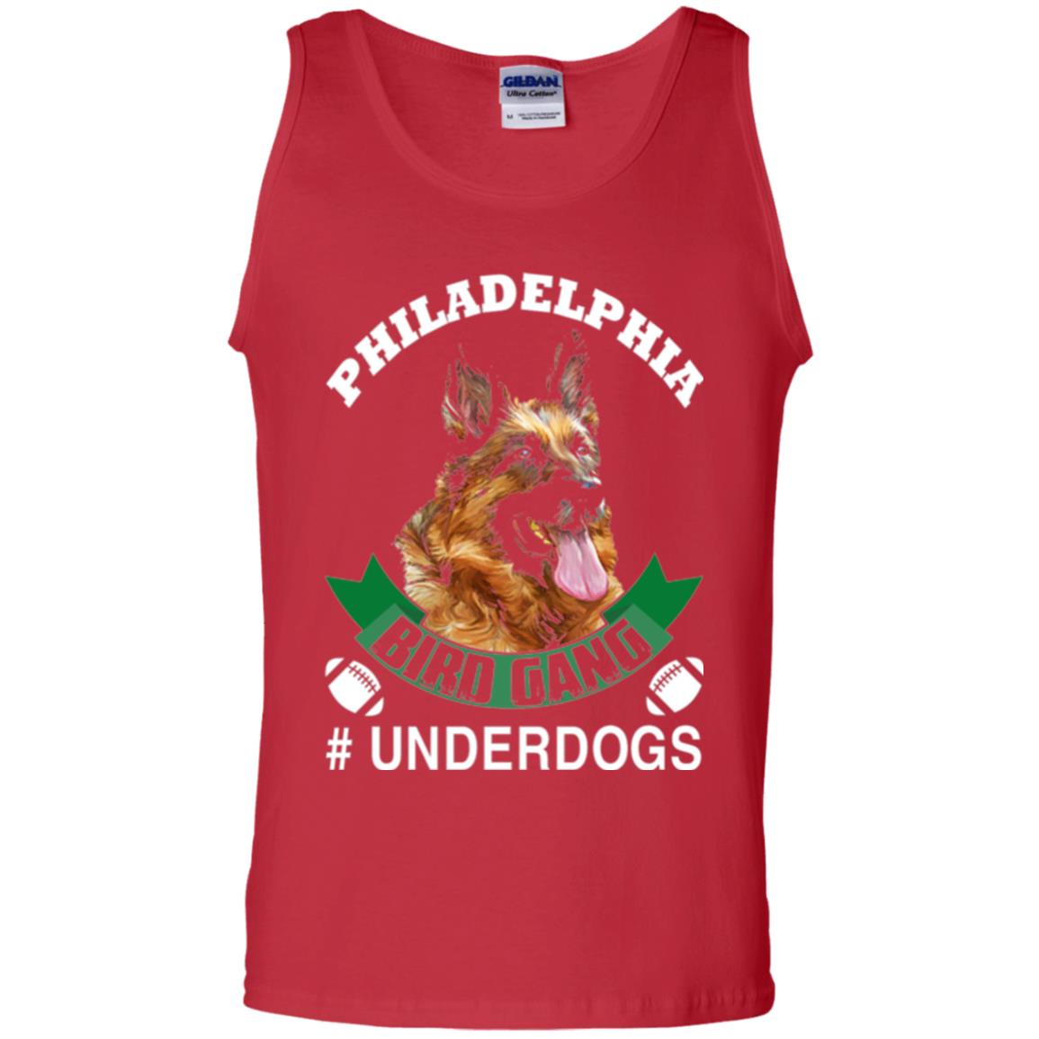 Football Lover T-shirt Philadelphia Bird Gang Underdogs 2018 Red
