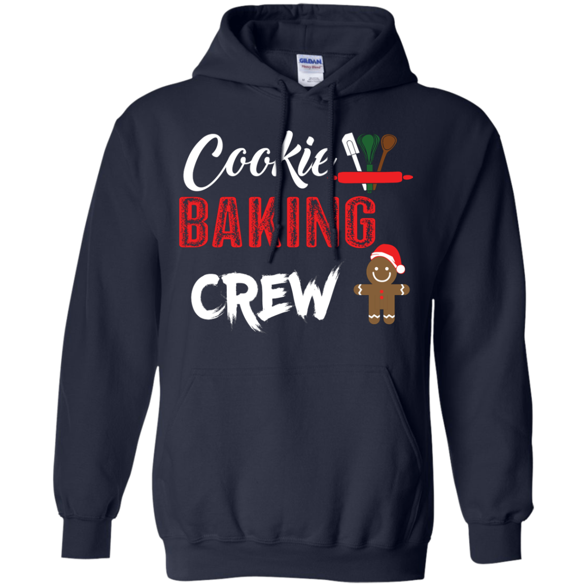 Christmas T-Shirt Cookie Baking Crew Navy
