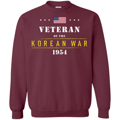 Veteran Of The Korean War 1954 T-shirt Maroon