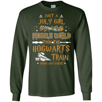 Just A July Girl Living In A Muggle World Took The Hogwarts Train Going Any Where Forest Green
