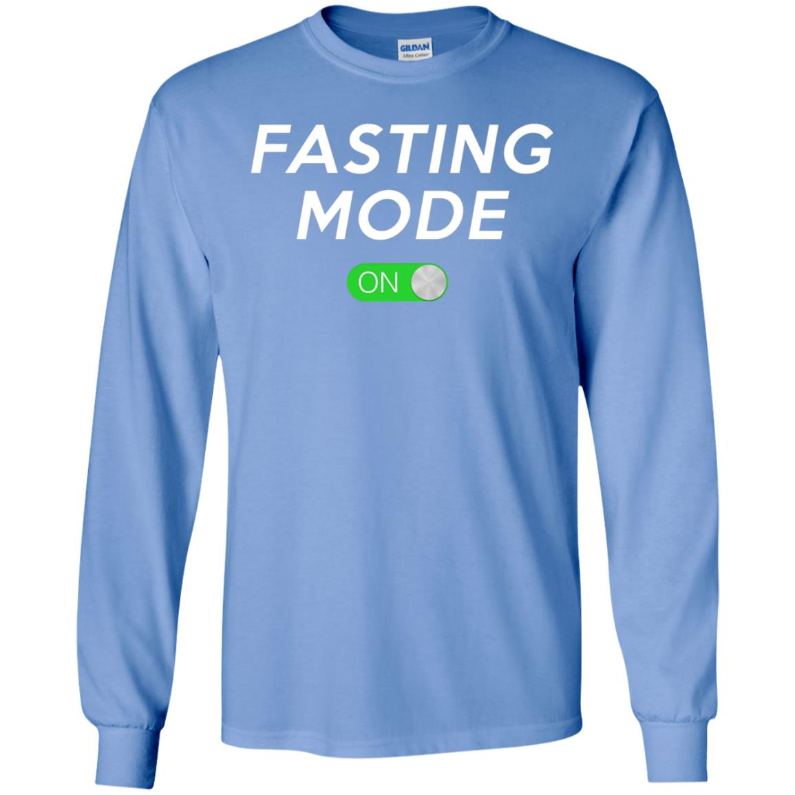 Funny Ramadan Fasting Mode On Shirt Carolina Blue