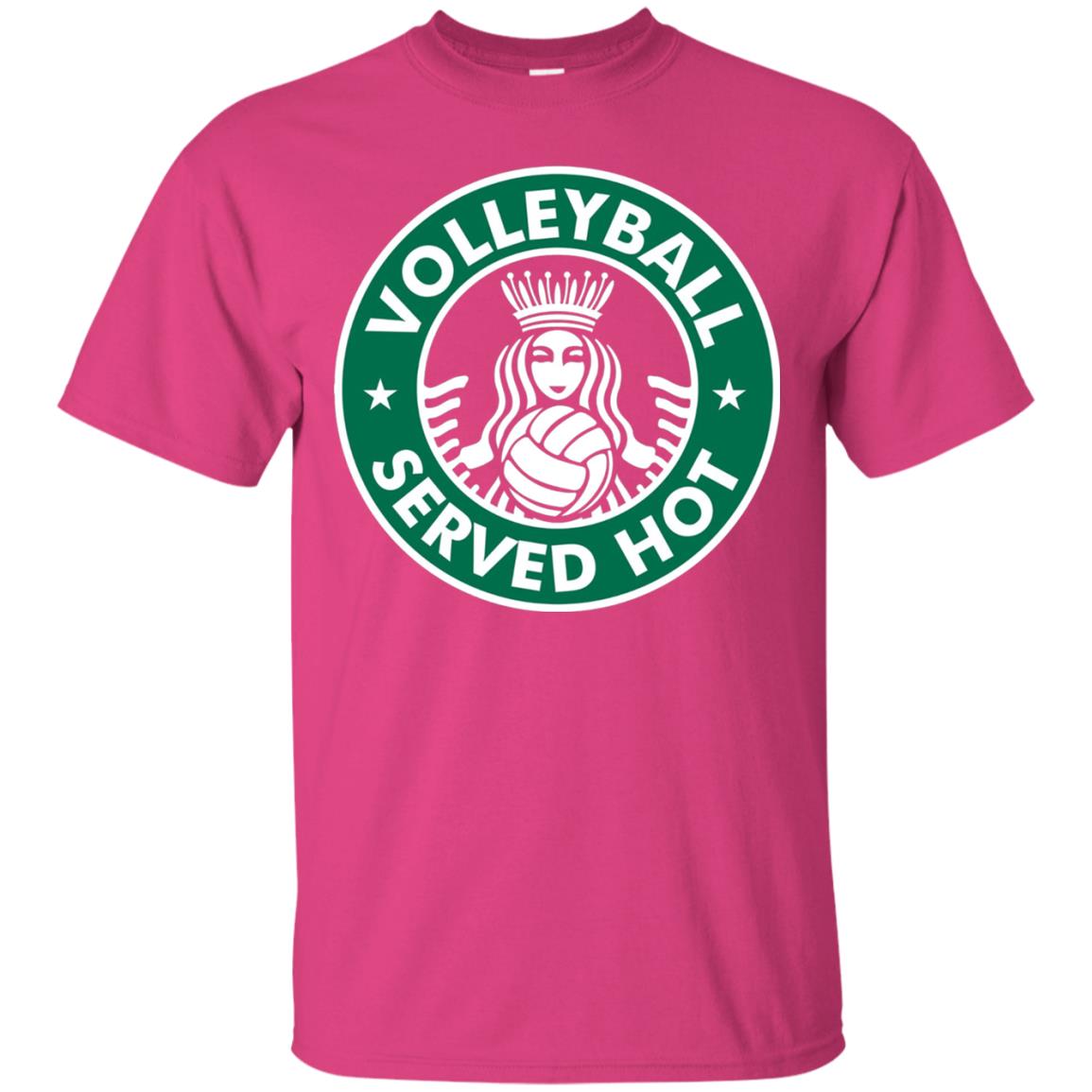 Volleyball Served Hot Great Volleyball Player Shirt Heliconia