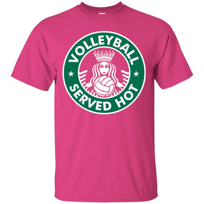 Volleyball Served Hot Great Volleyball Player Shirt Heliconia