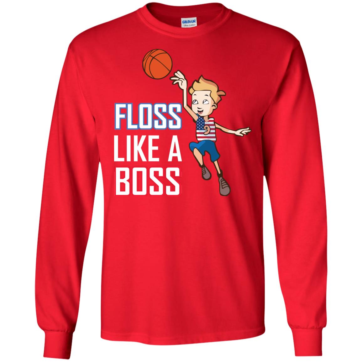 Floss Like A Boss Shirt For Basketball Players Red