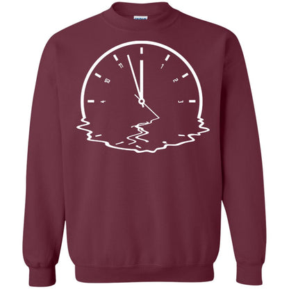 Alzheimer's & Dementia Awareness Funny Clock Gift Shirt Maroon
