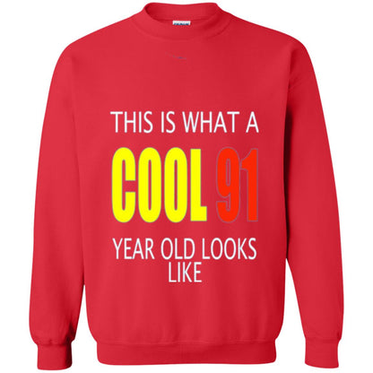 Cool 91 Years Old Birthday Gifts This Is What A Cool 91 Red
