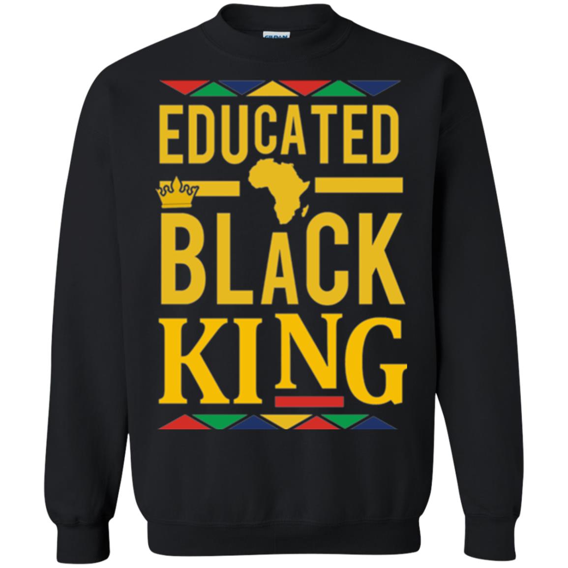 African Dna Pride T-shirt Dashiki Educated Black King Black