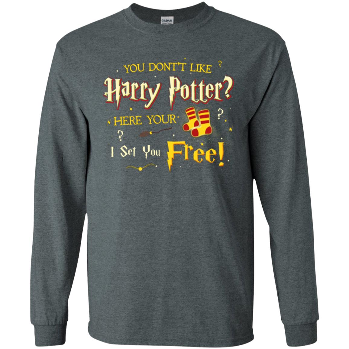 You Don_t Like Harry Potter Here Your I Set You Free Movie T-shirt Dark Heather