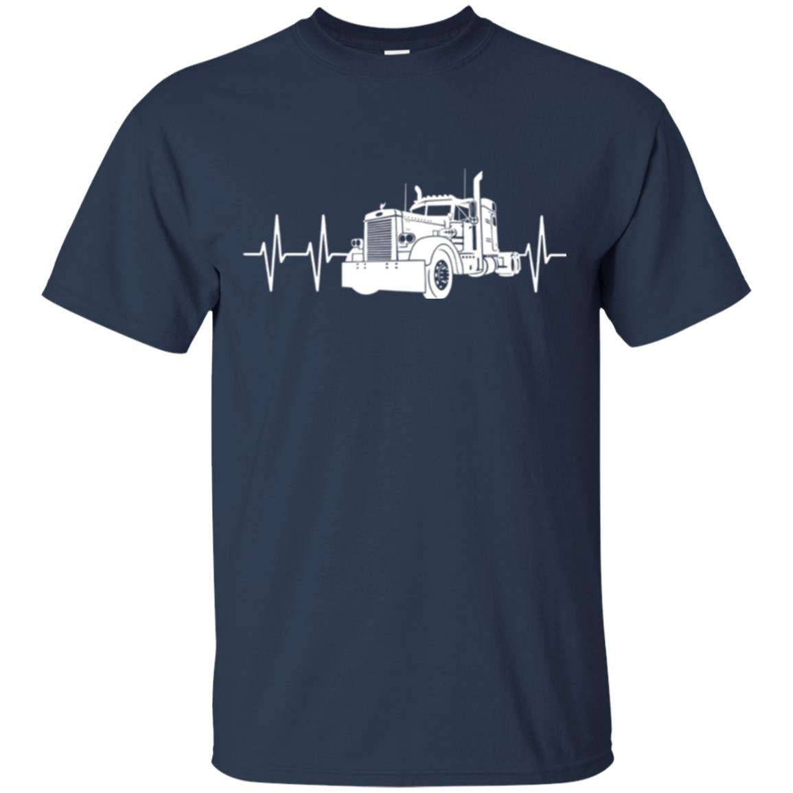 Trucking T-shirt Heartbeat Navy