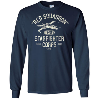 Movie T-shirt Red Squadron Starfighter Rebel Corps Base Navy