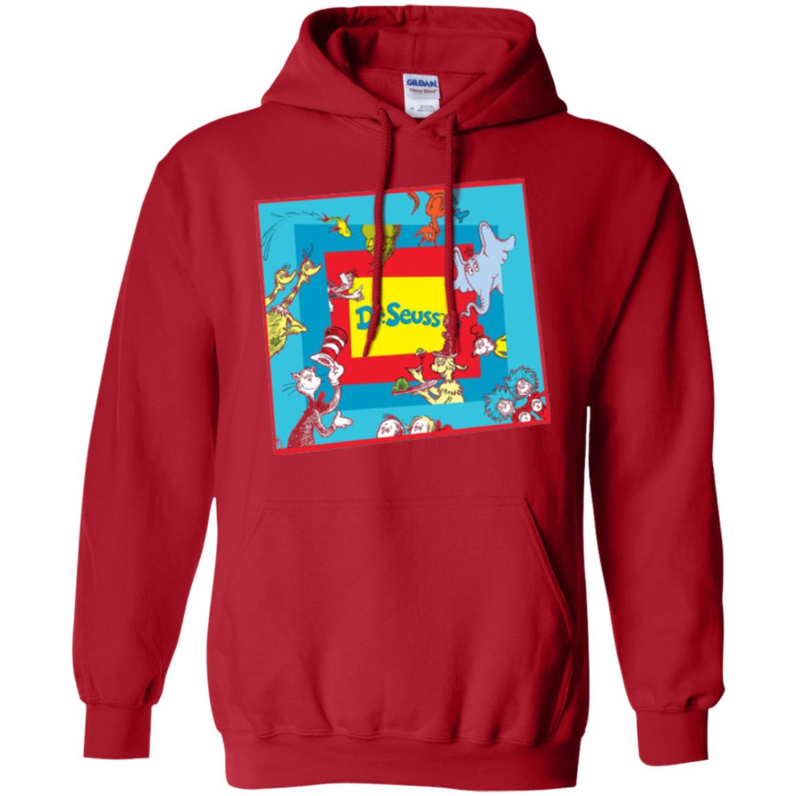 Dr. Seuss Character National Wear Red Day T-shirt Red