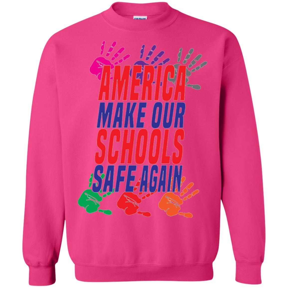 America Make Our Schools Safe Again Gu Control T-shirt Heliconia
