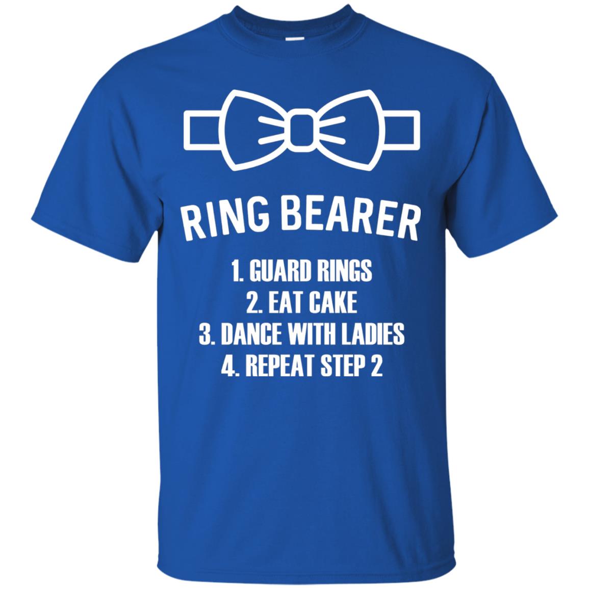 Kids Ring Bearer T-shirt Boys Wedding Shirt Royal