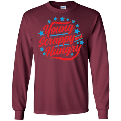 Hamilton T-shirt Young Scrappy And Hungry Maroon