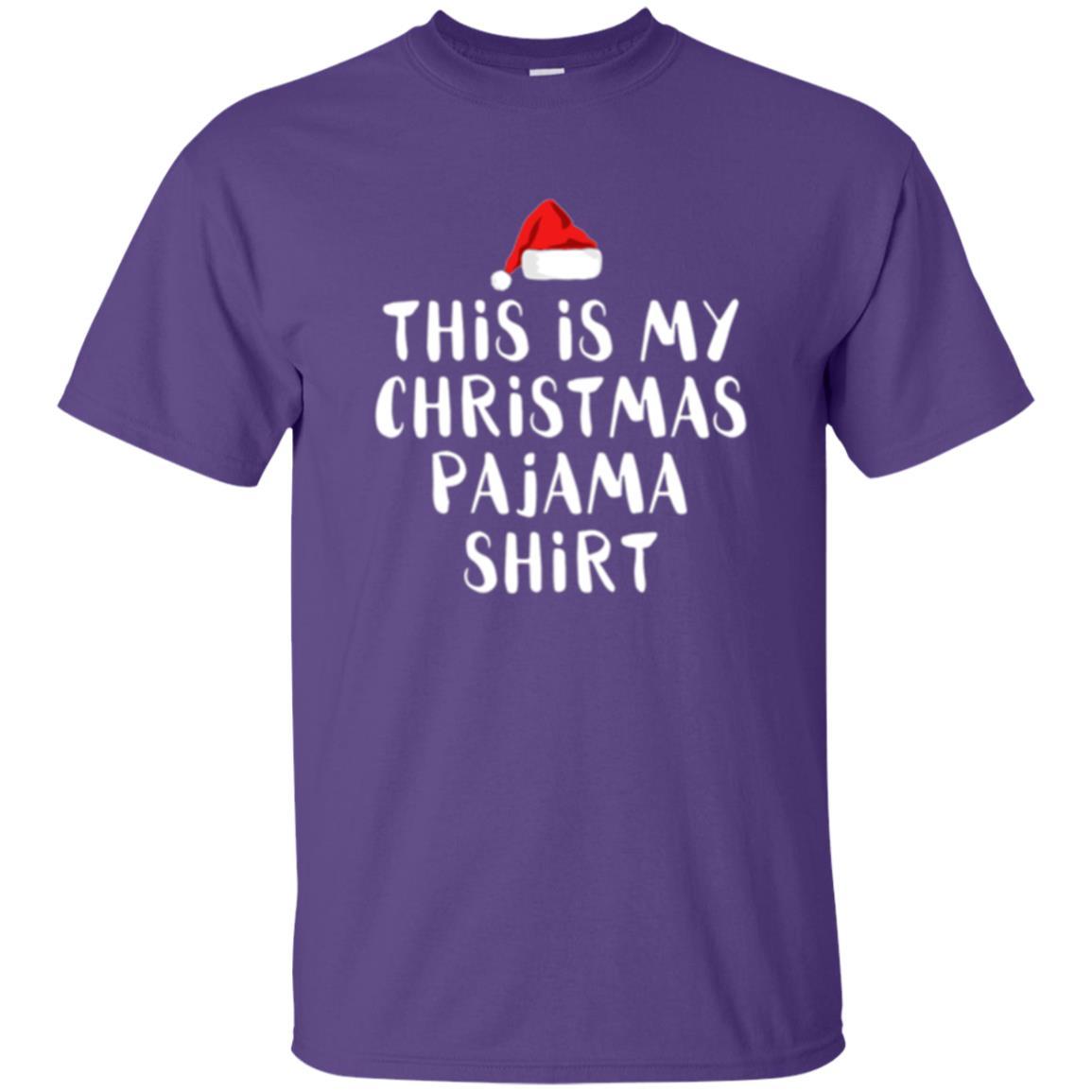 Christmas T-shirt This Is My Christmas Pajama Purple