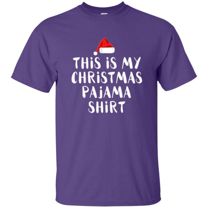 Christmas T-shirt This Is My Christmas Pajama Purple