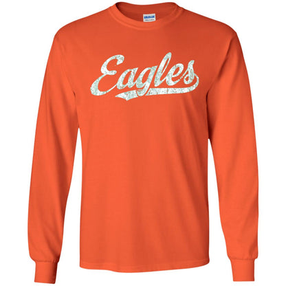 Eagles Mascot T-shirt Vintage Sports Name Orange
