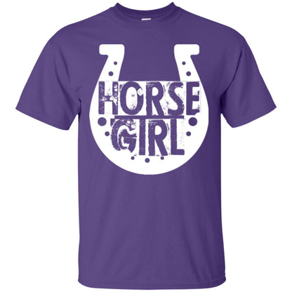 Horse Girl T-shirt I Love My Horses Racing Purple