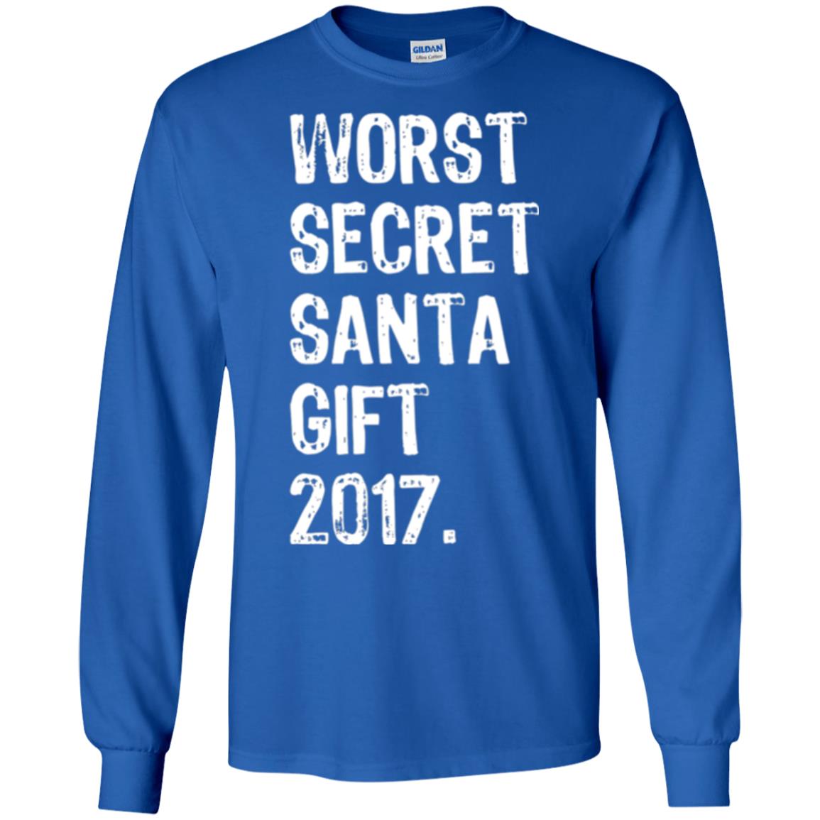 Christmas T-shirt Worst Secret Santa Gift 2017 Royal