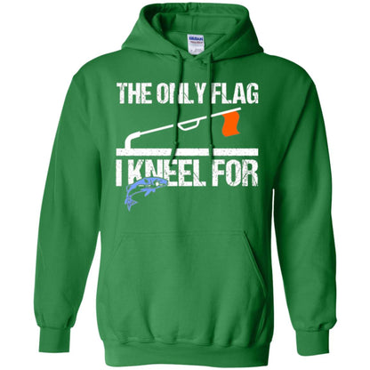 Fishing Lovers T-shirt The Only Flag I Kneel For Irish Green