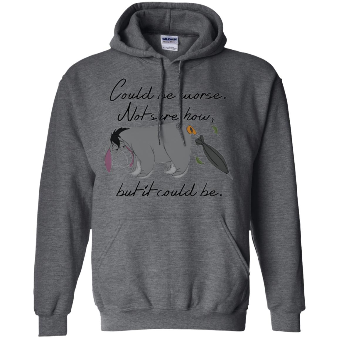 Cartoon T-shirt Could Be Worse Not Sure How But It Could Be Dark Heather