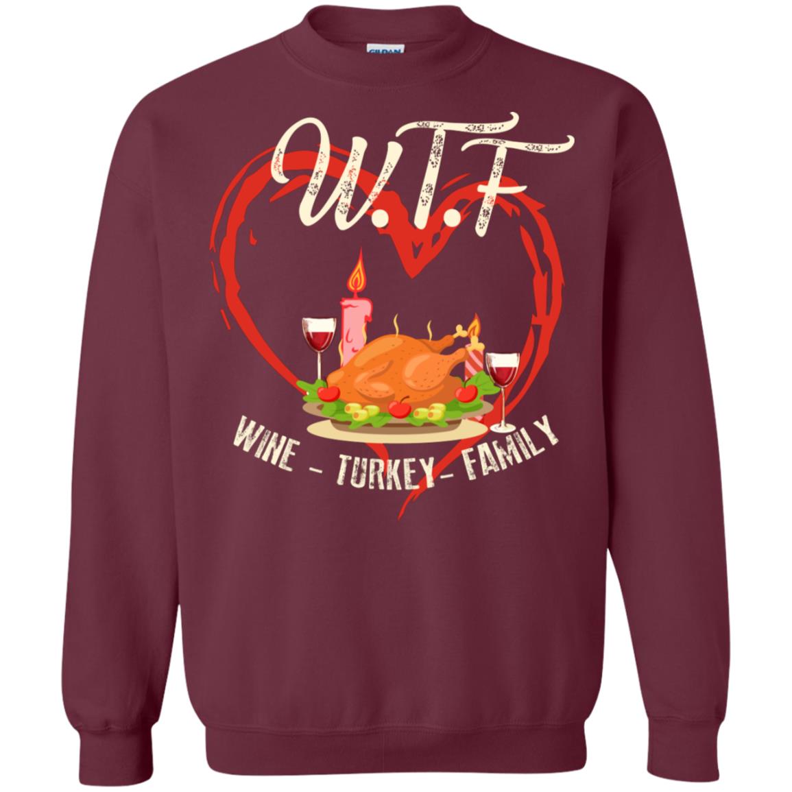 Turkey Wine Family Thanksgiving Drinking Gift Shirt For Family Maroon