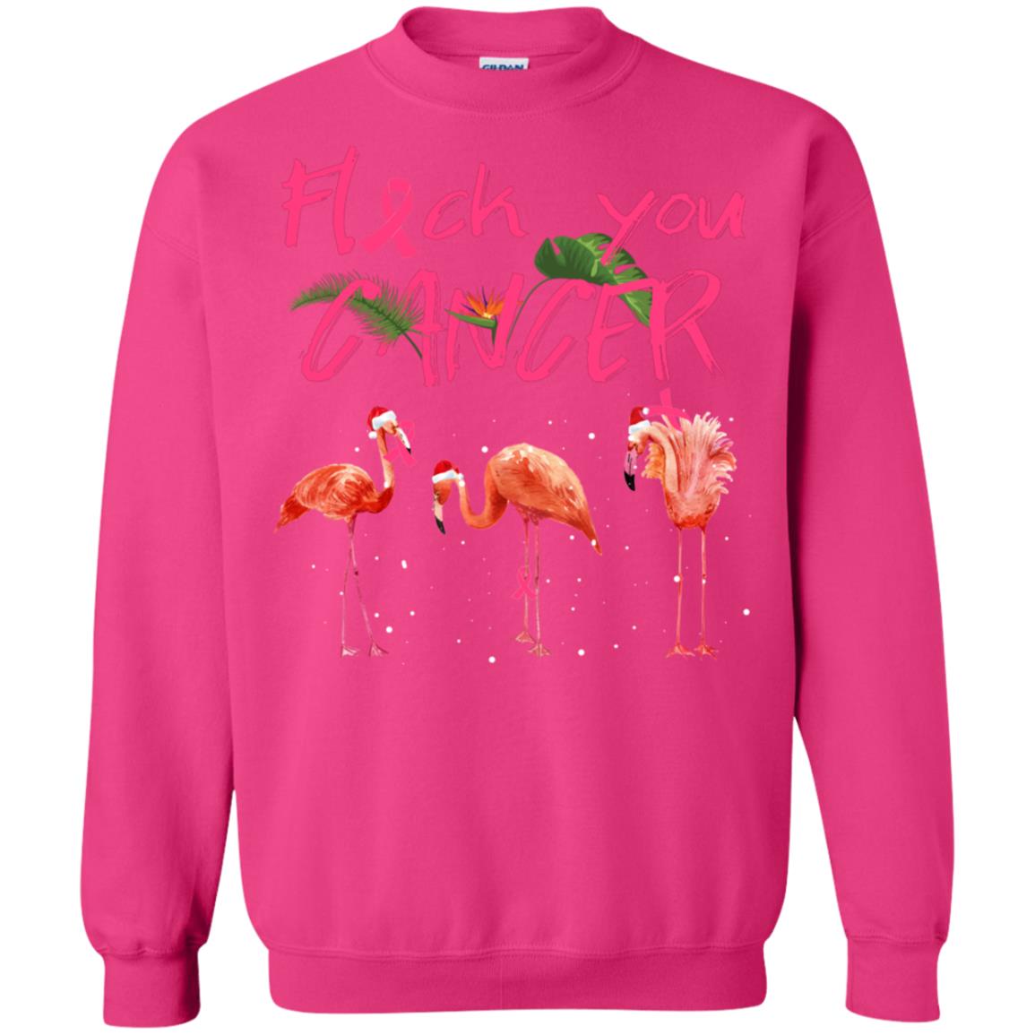 Flock You Cancer Breast Cancer Awareness Gift Shirt Heliconia