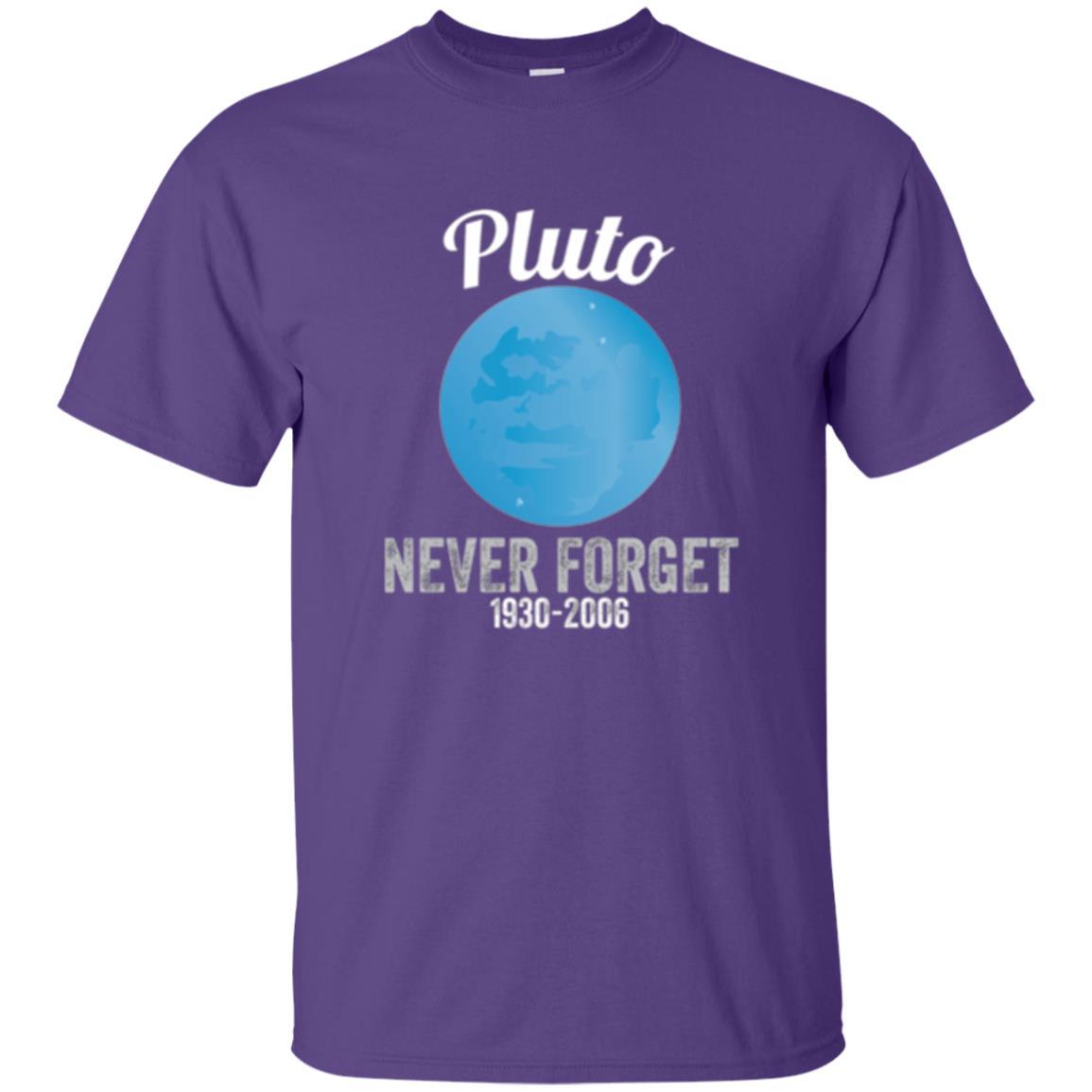 Science T-shirt Pluto Never Forget T-shirt Purple
