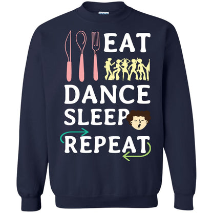 Eat Dance Sleep Repeat Dance Lover Shirt Navy