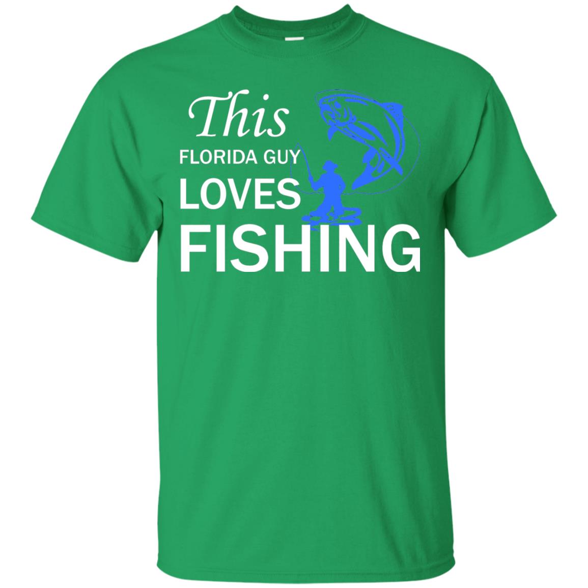 This Florida Guy Love Fishing Fisherman T-shirt Irish Green