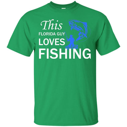 This Florida Guy Love Fishing Fisherman T-shirt Irish Green