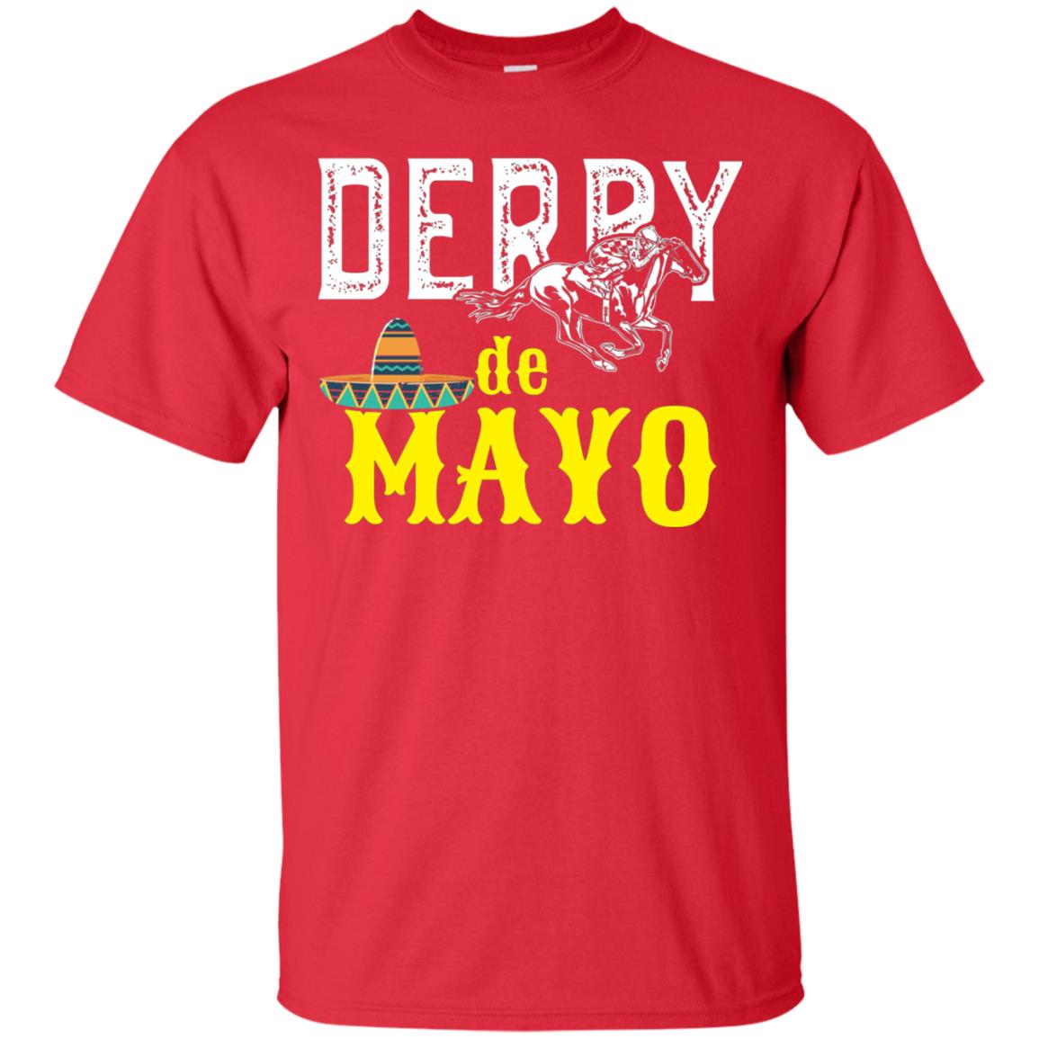 Cinco Derby De Mayo Horse Race Shirt Red