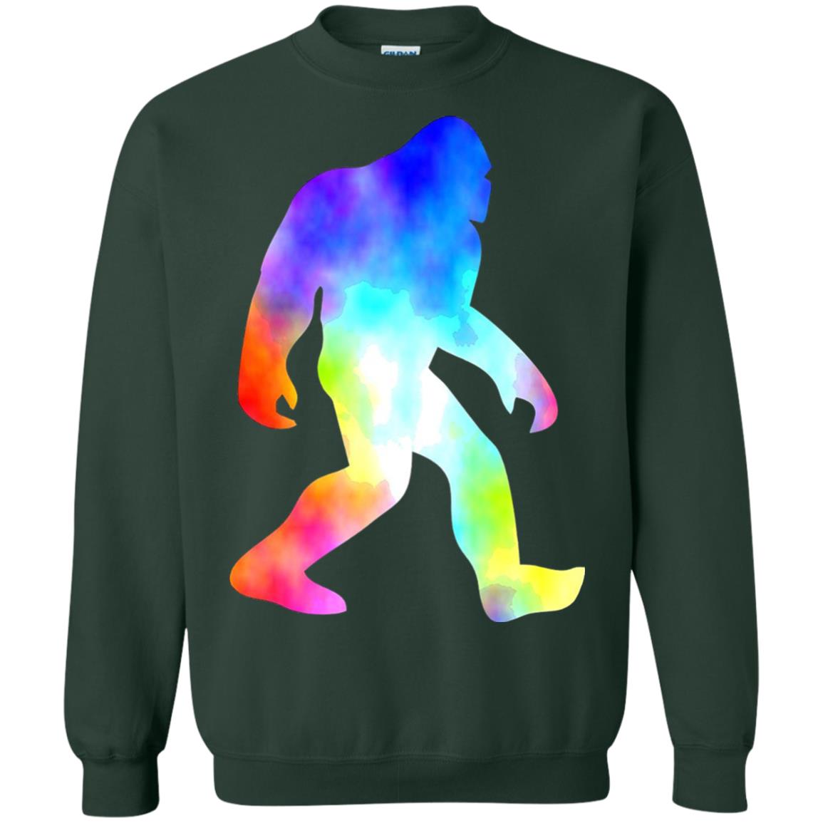Bigfoot Sasquatch Neon T-shirt Forest Green