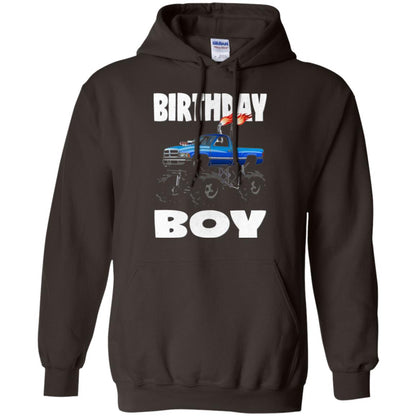 Monster Truck T-shirt Birthday Boy Vintage Dark Chocolate