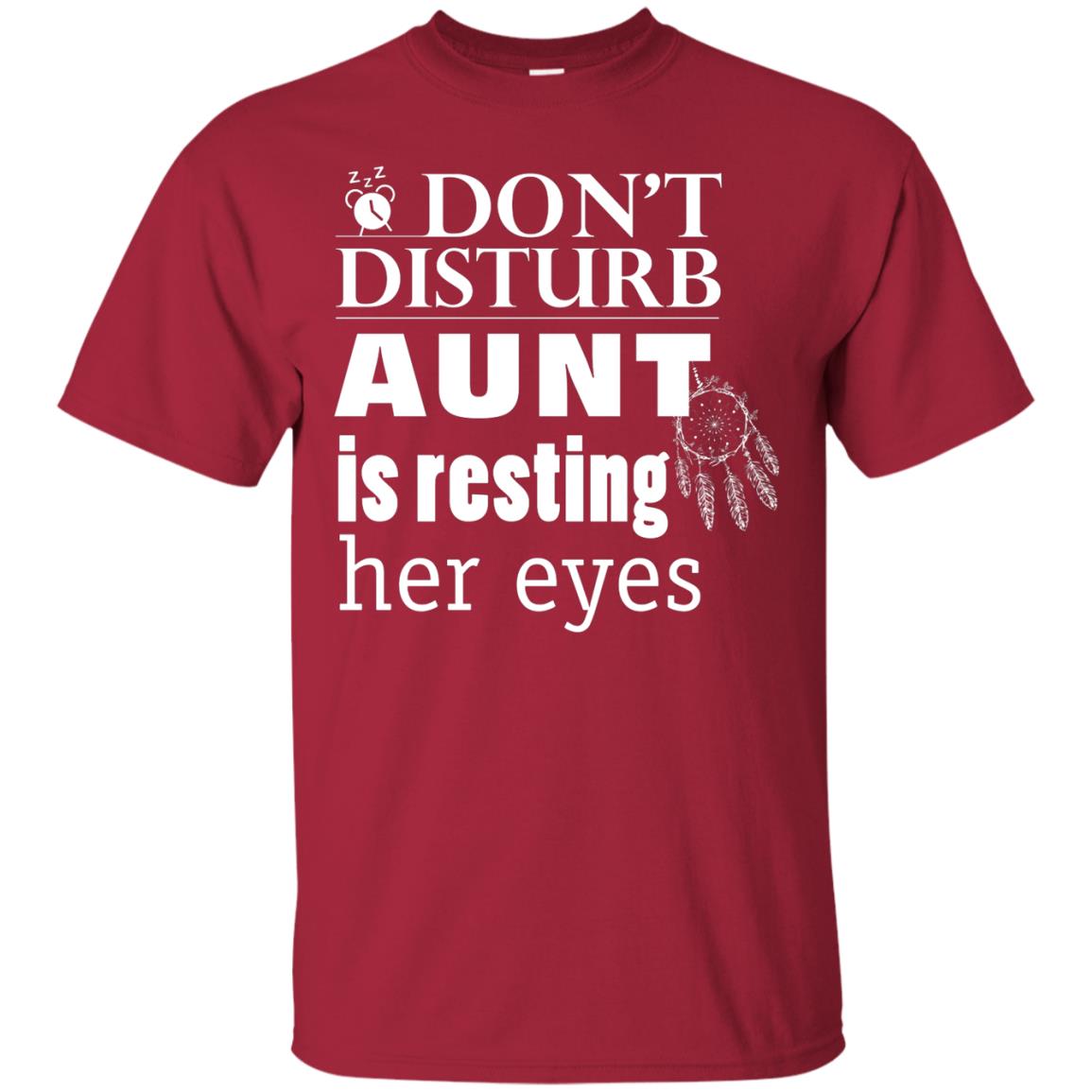 Don't Disturb Aunt Is Resting Her Eyes Funny Auntie Shirt Cardinal