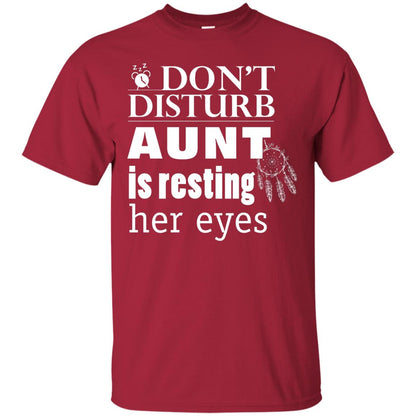 Don't Disturb Aunt Is Resting Her Eyes Funny Auntie Shirt Cardinal