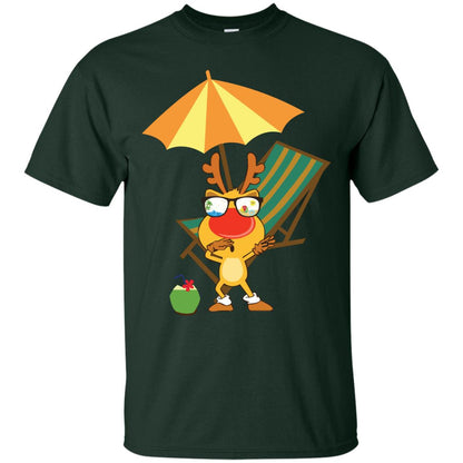 Dabbing Reindeer With Sunglasses Celebrate Xmas In July 2018 Shirt Forest