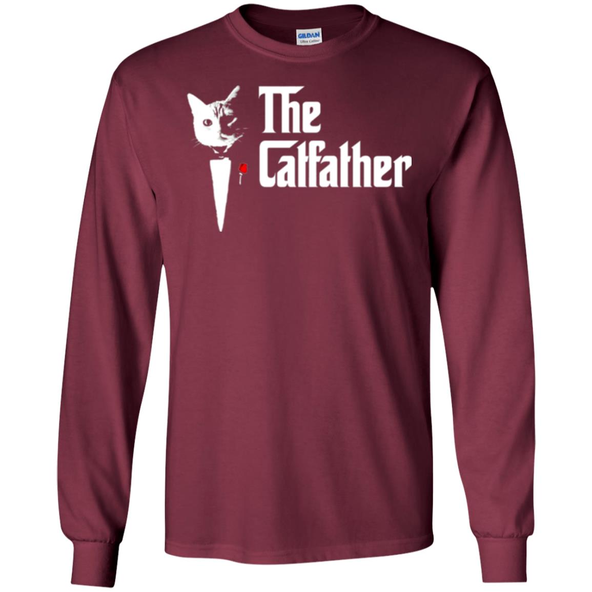 Daddy T-shirt The Catfather Maroon