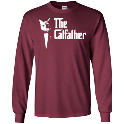 Daddy T-shirt The Catfather Maroon