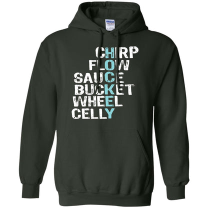 Eat Sleep Hockey Flow Celly Sauce Bucket Flow Wheel Shirt Forest Green