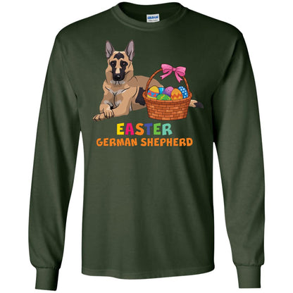 Easter German Shepherd Dog Lover T-shirt For Easter Forest Green