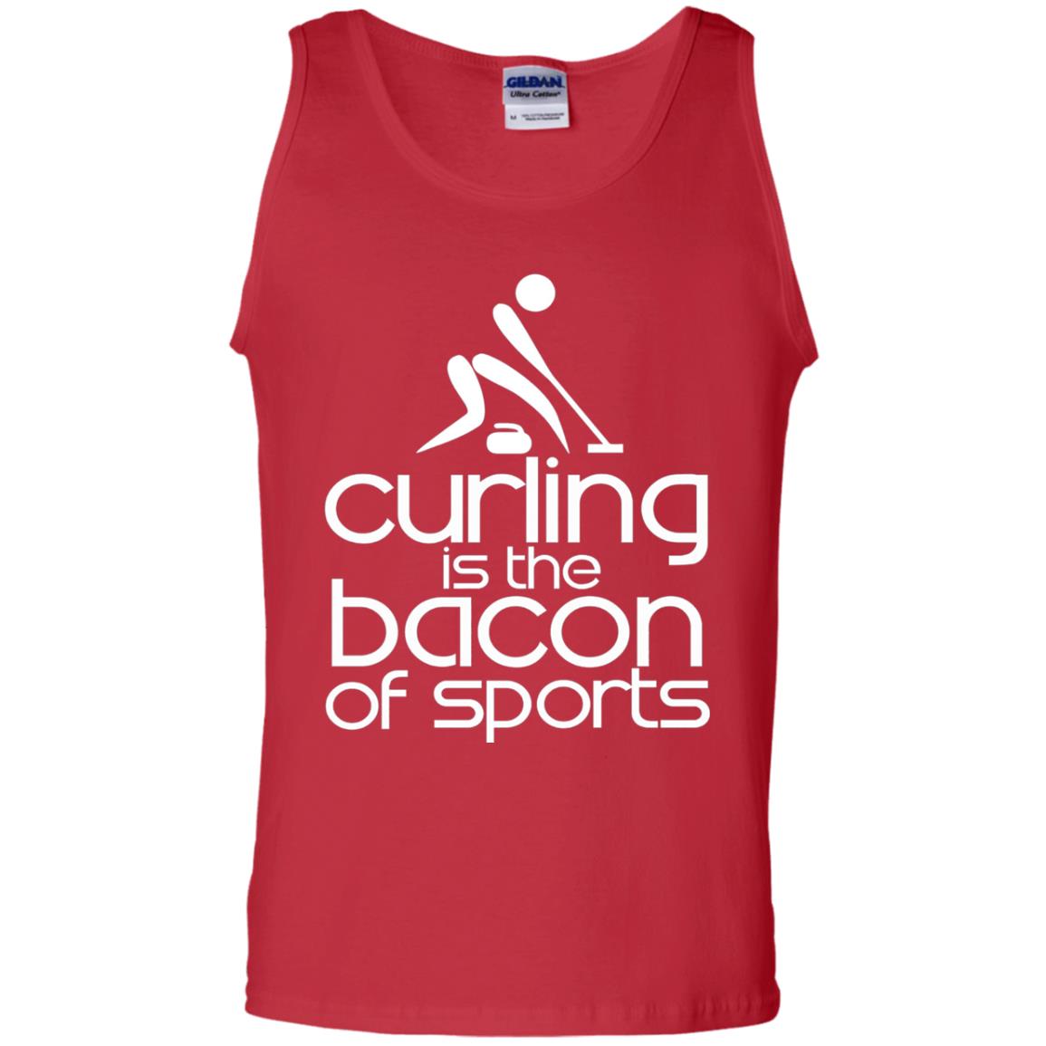 Funny Curling Is The Bacon Of Sports T-shirt Red