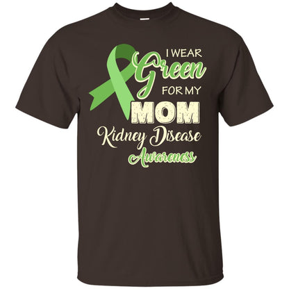 Kidney Disease Awareness T-shirt I Wear Green For My Kidney Disease Awareness Dark Chocolate