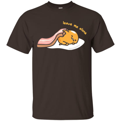 Film T-shirt Gudetama Leave Me Alone Dark Chocolate