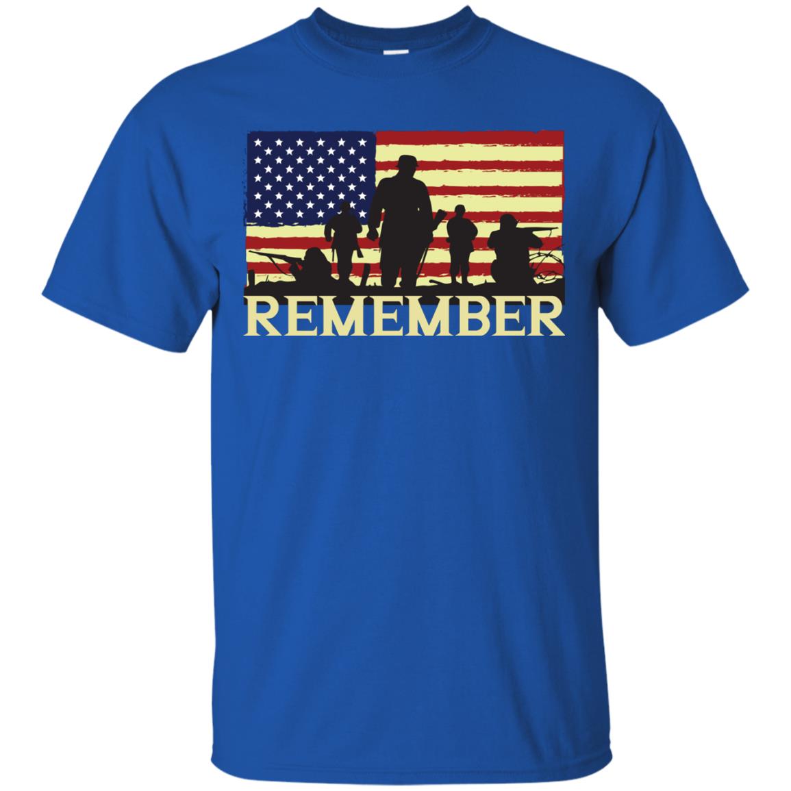 Military Of United States Memorial Day Shirt Royal